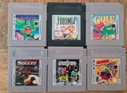 Game Boy zestaw 6 gier: Gargoyle's Quest, Kwirk, WWF Superstars 2