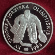 500 zł 1987 Zimowe Igrzyska Olimpijskie - hokej