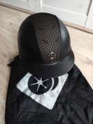 Kask jeździecki Charles Owen Leather 58cm czarny