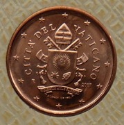 WATYKAN 2017 1 CENT UNC !!!!!!!!!!