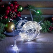 Lampki choinkowe LED 200 diod 10 linii 2m – kurtyna świetlna świąteczna