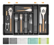 Wkład Do Szuflady Kuchennej Organizer 58 cm Pojemnik Na Sztućce Rozsuwany