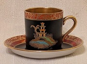 Carlton Ware Mikado  Pagoda - filiżanka espresso ze spodkiem