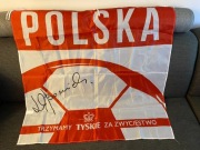 Flaga Polska Tyskie unikat