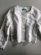 BENETTON BIAŁE BOLERKO KATANA R.98