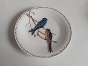 Bing & Grondahl B&G - Ręcznie malowany talerz- jaskółki