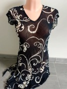 Prześwitująca sukienka, tunika, pareo na plażę, narzutka