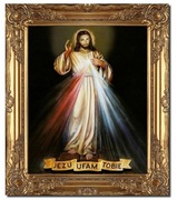 Obraz olejny Jezu ufam tobie Chrystus miłosierny prezent