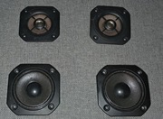 Głośniki wysoko i średniotonowe z zestawu kolumn Kenwood LS-65