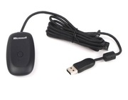 Oryginalny Adapter / Odbiornik XBOX 360 do PC firmy Microsoft - Black