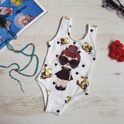 Jednoczęściowy strój kąpielowy LOL Surprise dla dziewczynki, rozmiar 92-98