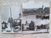 NOWY TARG - 3 czarnobiałe pocztówki z lat 60-tych 