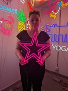 Gwiazda.Neon LED.Neonowa Ozdoba na Ścianę. 