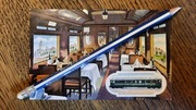 POZNAŃ POSEN Wagon restauracyjny i widok na Zamek Cesarski kolej model 1911