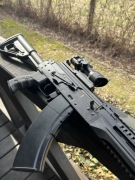 ZESTAW STALOWA Replika karabinu AK-12 AK-15 ASG LCT LCK -15 + LUNETA ACOG