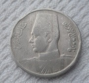 Egipt Król Faruk I 10 milimów AD 1938 AH 1357 KM# 364 Miedzionikiel