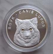 Srebrna moneta z Białorusi - 20 rubli - wilk