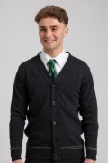 Harry Potter Grafitowy Sweter Kardigan Wełniany L Wool Cardigan Unisex Nowy