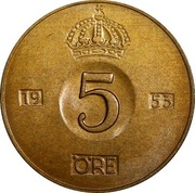 5 ORE SZWEDZKIE Z 1953