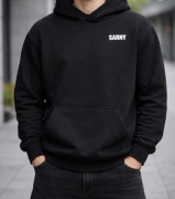 Czarna bluza z kapturem SARNY