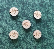 charms11 zawieszka drewno grawer 1,5 cm hand made