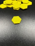 Żetony sztancowe – Heksagon | Druk 3D | 100 szt.