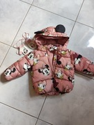 Disney kurtka puchowa zimowa miki myszka minnie z kapturem 