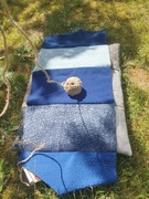 Kolorowa poduszka siedzisko pachwork dla psa kota zamek wypelniona  gąbka 