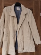 Mango przepiękny płaszcz w kolorze śmietankowym