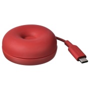 Ładowarka indukcyjna bezprzewodowa Qi USB-C IKEA VÄSTMÄRKE czerwona