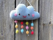 Chmurka na szydełku * łapacz wiatru * HANDMADE 100% alpaka