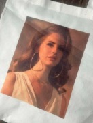 Torebka torba tote bag materiał non woven lana del rey 
