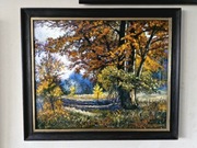 Obraz olejny Jesienna dęby 