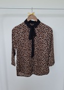 Koszula w panterkę Stradivarius S kokarda