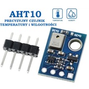 AHT10 precyzyjny czujnik temperatury i wilgotności Arduino ESP STM