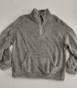 SHEIN damska bluza pod szyję miś szara S/36