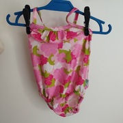 Strój kąpielowy dziewczęcy Aisun Play 80–92 różowy w kwiatki