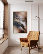 Pejzaż, abstrakcja, olej, 70x100cm, Monika Seroka