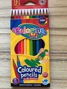 Kredki ołówkowe trójkątne 12 kolorów