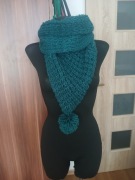 Komin szal damski z pomponem 