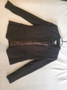 Żakiet marynarka czarny H&M 38 haftka