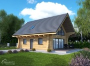 Projekt domu L-308 o pow.75 m2 tani w budowie