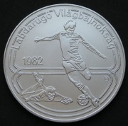 Węgry 100 forintów 1982 - MŚ Hiszpania - piłkarz - stan menniczy
