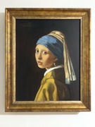 Dziewczyna z Perłą, Bożena Cajdler Wrocław 2007 ręcznie malowana kopia