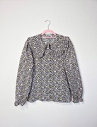 Ładna koszula z kołnierzem, bufkami L, duży kołnierz, bufki, scandi,