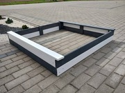 piaskownica drewniana 2 x malowana gotowa  kwadratowa  wyprzedaż 