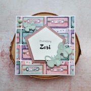 Kartka na 10, 15 urodziny, kartka dla nastolatki, retro