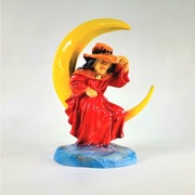 Czarownica na księżycu mała , dekoracja , ozdoba 