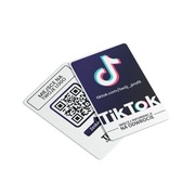 Karta wizytówka PVC – TikTok z kodem QR