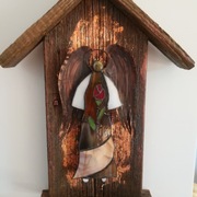 Anioł witraż rękodzieło 